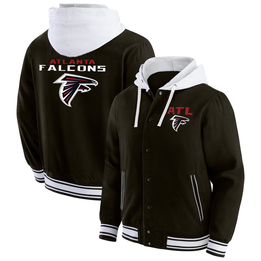 Men 2026 NFL Atlanta Falcons  jacket hoodie Black 012->atlanta falcons->NFL Jersey